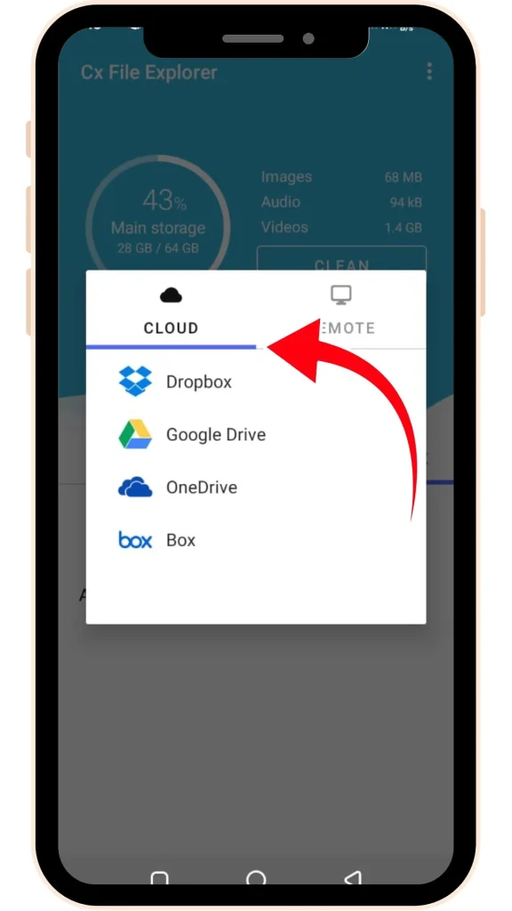 Download Cx File Explorer APK v2.6.1 for Android December 2025 8 cx file explorer Cloud Storage Integration feature screenshot