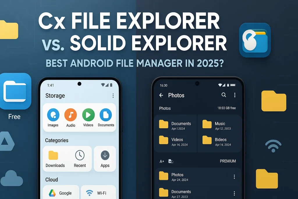 Cx File Explorer vs. Solid Explorer: Best Android File Manager 1 cx file explorer vs solid explorer